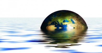imagem globo submerso refletindo preocupação de cientistas com resultados da COP21