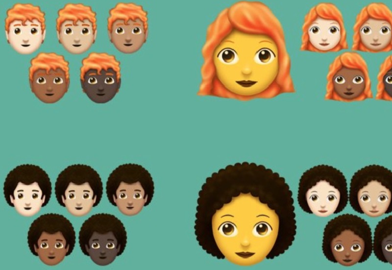 Emojis podem ganhar opções de pessoas com cabelos coloridos