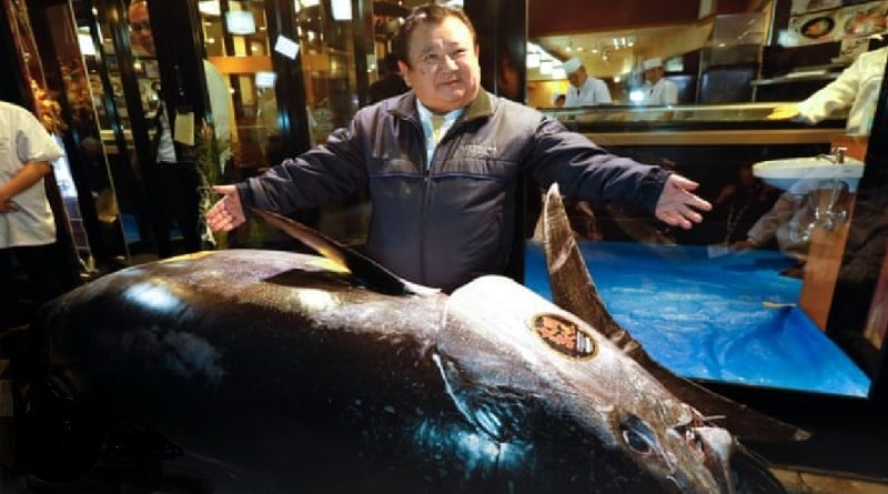 Japonês, “Rei do Sushi”, compra em leilão atum, espécie em risco de extinção, por US$ 3,1 milhões