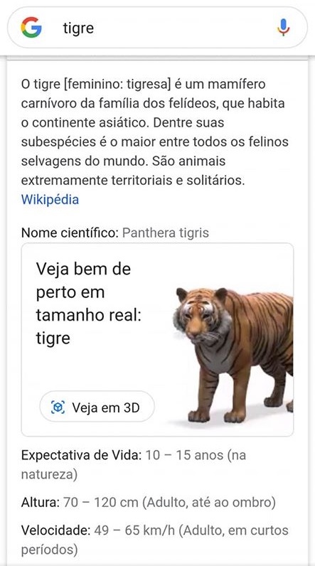 Instituto Adventus - Que tal aprender mais sobre os animais sem precisar  sair de casa e de uma maneira super divertida? É só usar o seu celular e  entrar no Google! Você