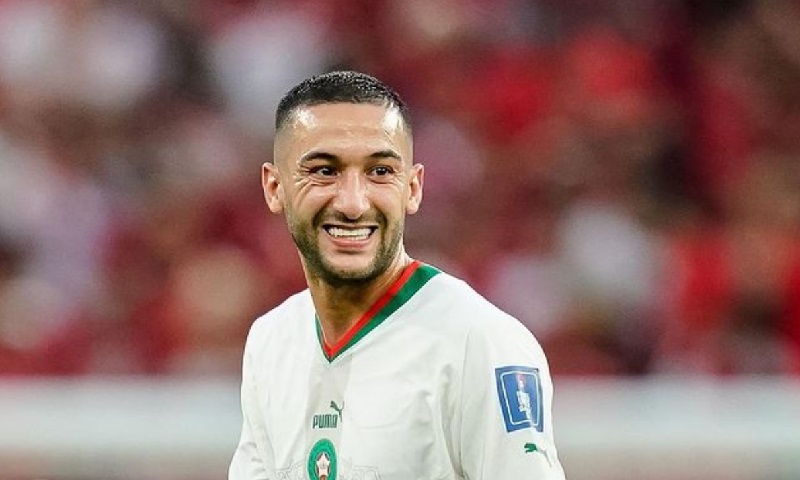 Jogador do Marrocos, Hakim Ziyech, doa salário para funcionários da seleção  e pessoas carentes de seu país