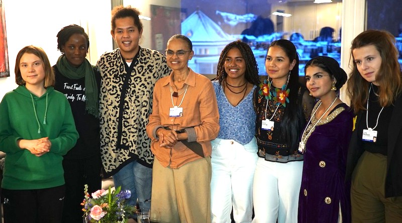 "Foi um encontro carregado de significado", diz Marina Silva sobre conversa com Greta Thunberg e outras jovens ativistas, em Davos