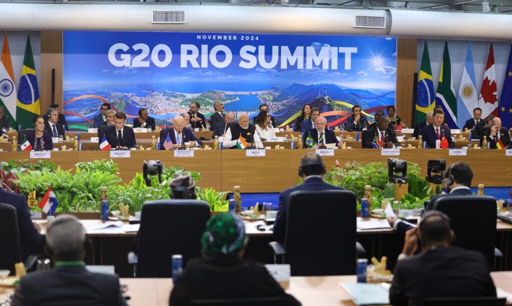 Declaração final de líderes do G20 aprova taxação de super-ricos, reitera metas do Acordo de Paris e condena conflitos em Gaza e na Ucrânia