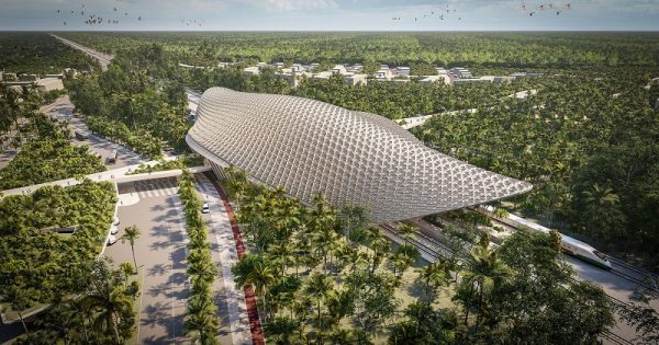 inspirada-arquitetura-maya-estacao-trem-mexico-conexao-planeta