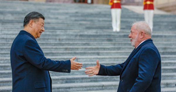 Pequim, China,14.04.2023 - Cerimônia de boas-vindas do presidente Xi Jinping ao presidente Luiz Inácio Lula da Silva e à primeira-dama, Janja Lula da Silva, no Grande Palácio do Povo, em Pequim. Foto: Ricardo Stuckert/PR