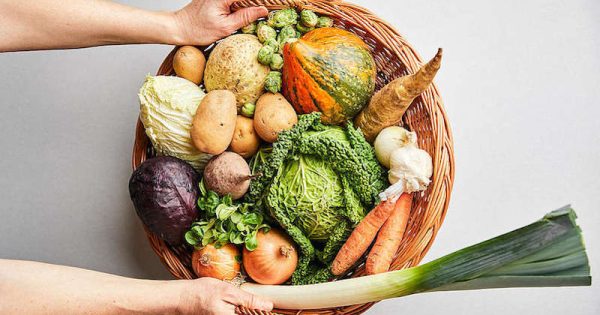 Wintergemuese im Oesterreich. Winter vegetables in Austria, central Europe