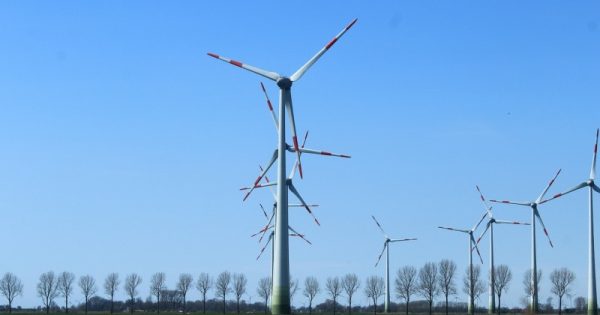 turbinas eólicas gerando energia renovável